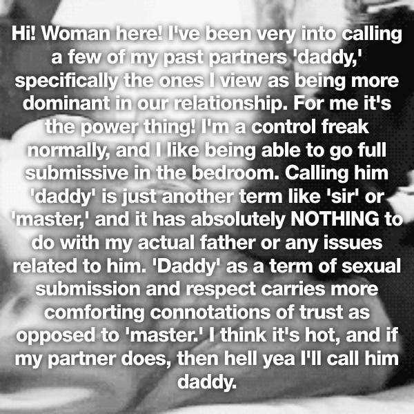 Women Explain Why They Call Their Partner Daddy During Sex Free Hot Nude Porn Pic Gallery 