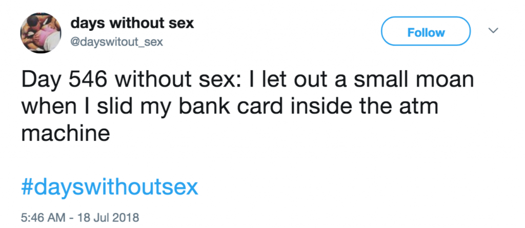 20 Days Without Sex Tweets That Accurately Capture The Hell Of Not 9771