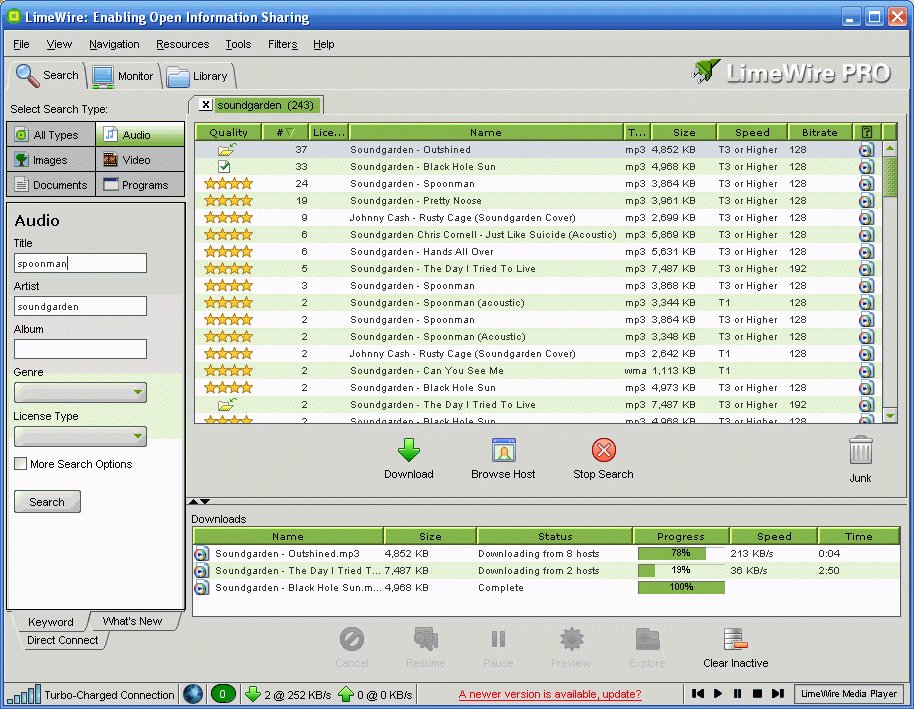 limewire old version 4.18 free