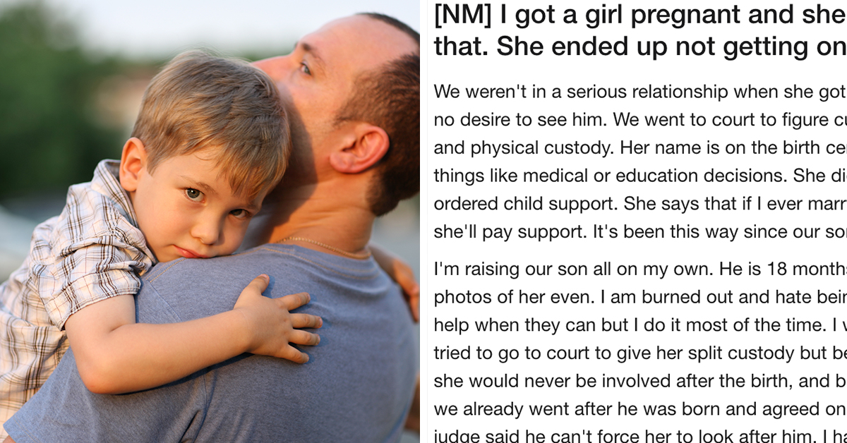 Single Dad Tries To Slam Deadbeat Mom For Abandoning... 