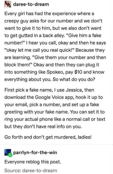 Woman Offers Smart And Funny Solution To Creepy Guys Trying To Get Your  Number